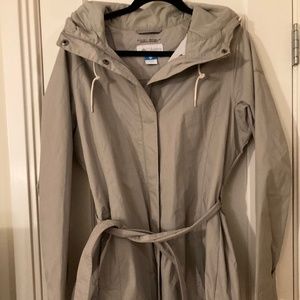 Columbia Beige Pardon My Trench Rain Jacket - Womens